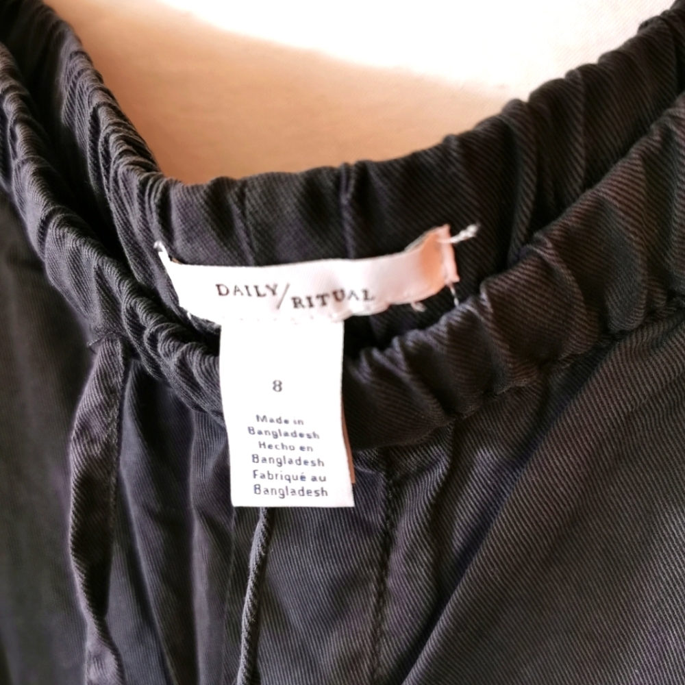 Daily Ritual, slouchy, tapered ankle, small
